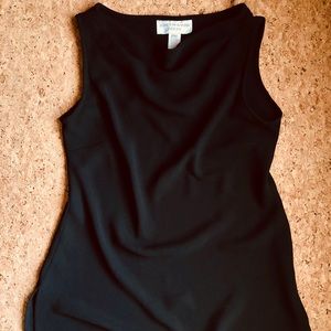 No cleavage dress shirt BLACK